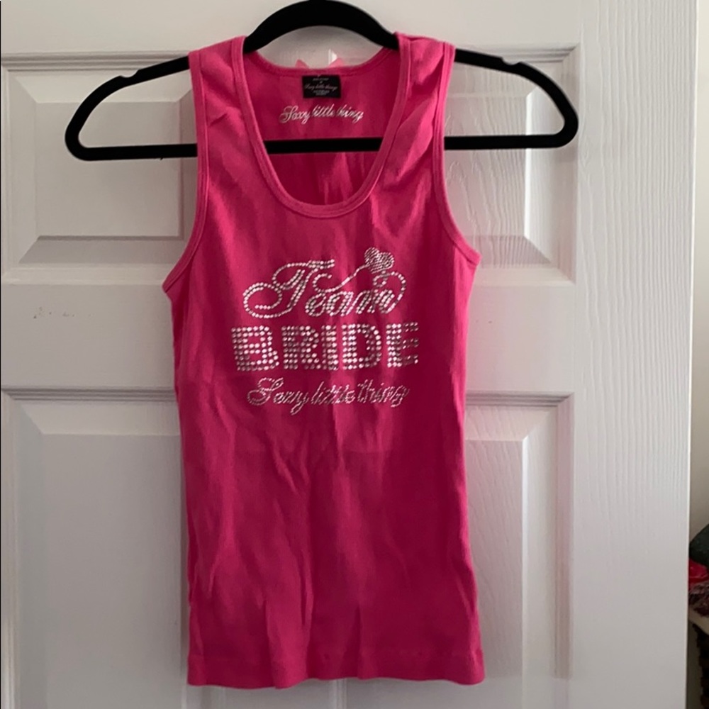 Sexy Little Things Pink Team Bride Tanktop
